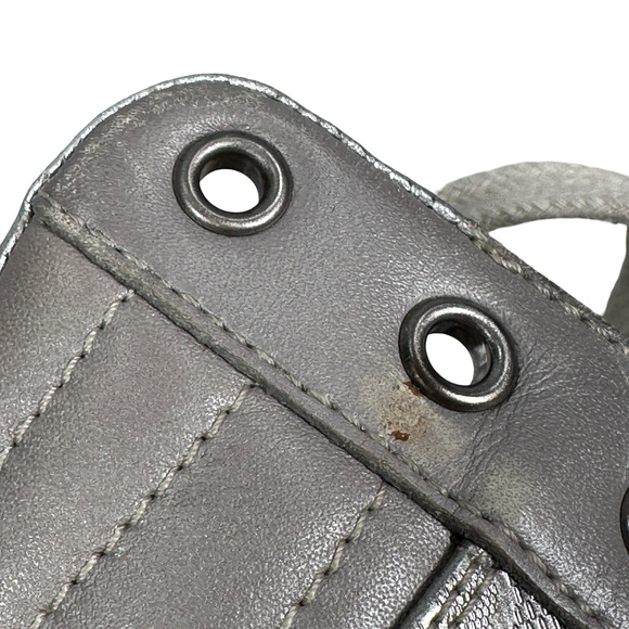 Gucci Coda GG Imprime Monogram Shoes Men’s 7.5 G Silver High Top Lace Sneakers - Picture 14 of 16